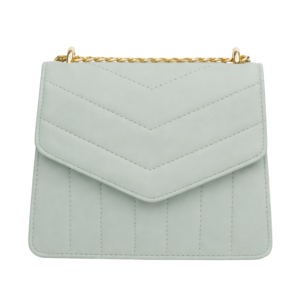 quilted rexine shoulder handbag with chain strap
