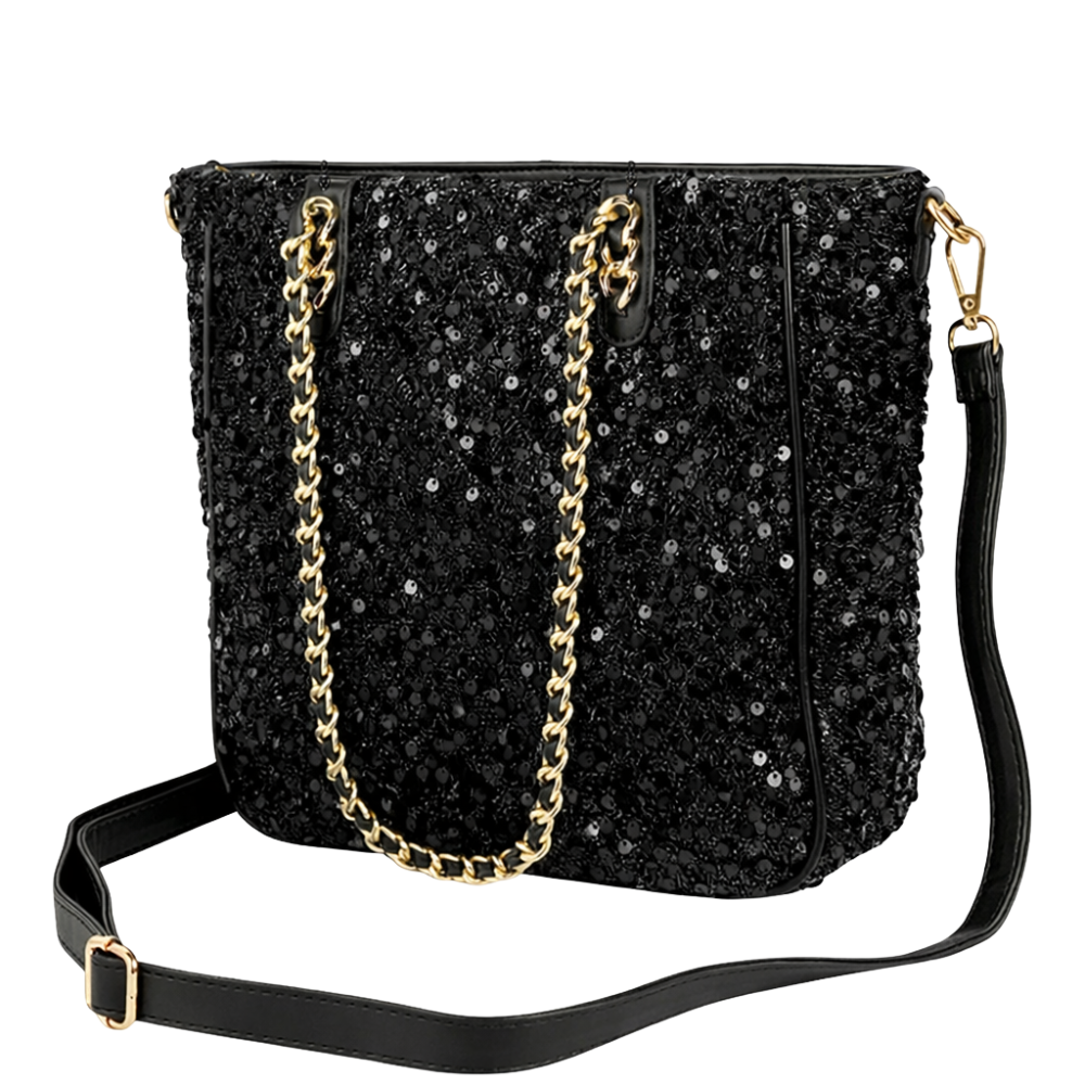 sequin tote bag