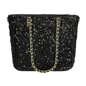 sequin tote bag